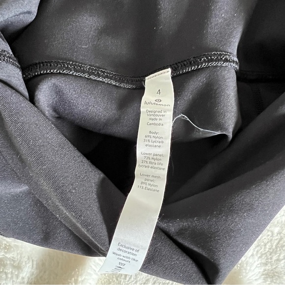 Lululemon wonder under scallop mesh detail leggings - Picture 5 of 6